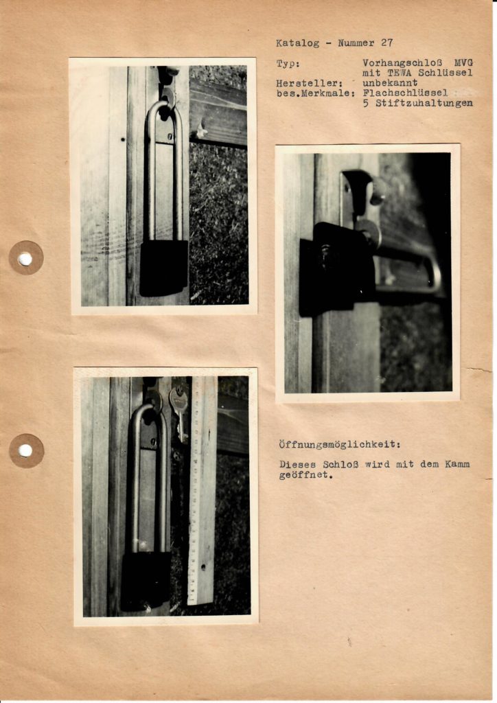 Arthur Bühl Arthurmeister DDR GDR Stasi Lockpicking Katalog Werkzeuge