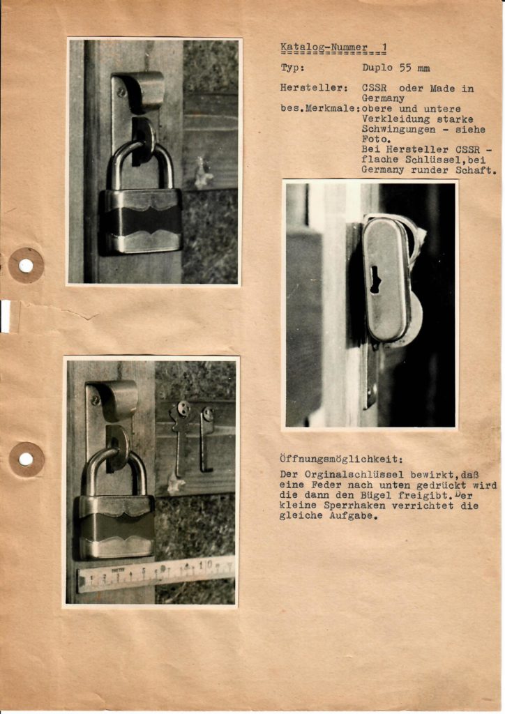 Arthur Bühl Arthurmeister DDR GDR Stasi Lockpicking Katalog Werkzeuge