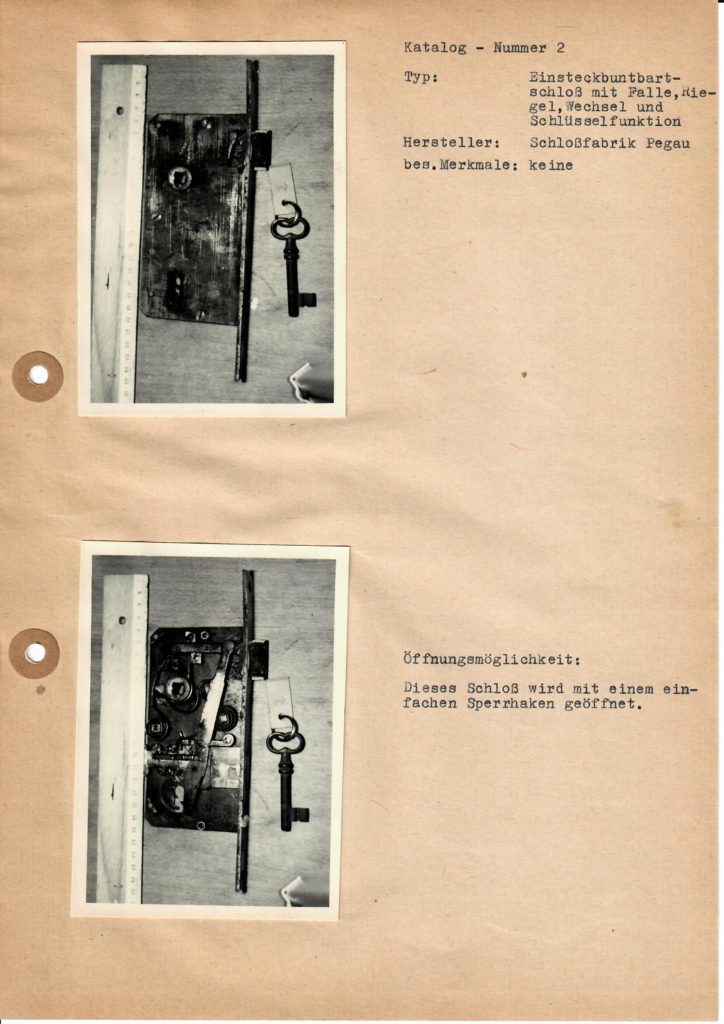 Arthur Bühl Arthurmeister DDR GDR Stasi Lockpicking Katalog Werkzeuge