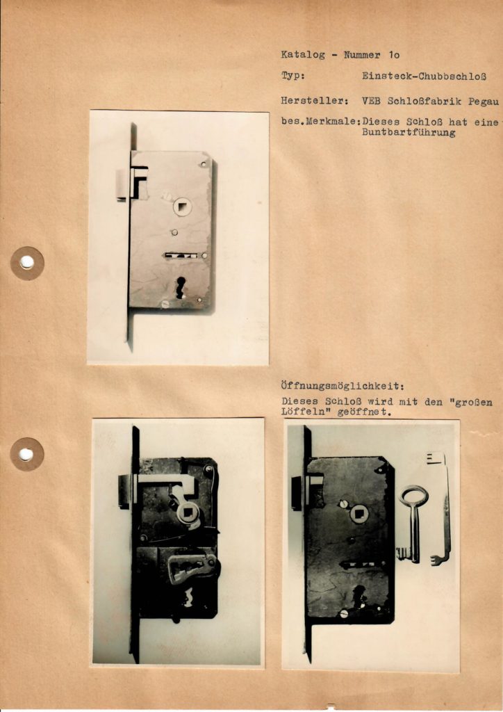 Arthur Bühl Arthurmeister DDR GDR Stasi Lockpicking Katalog Werkzeuge