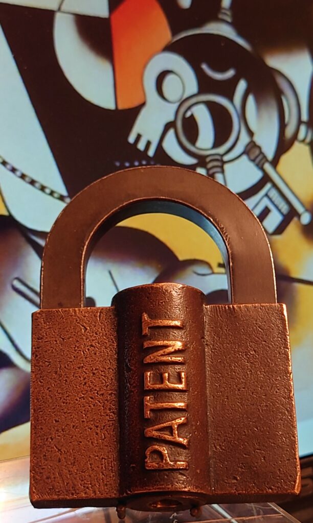 Art Key Padlock Hasut Patent Arthur Bühl Detective Agency Arthurmeister Santarcangelo Italien Vorhangschloss