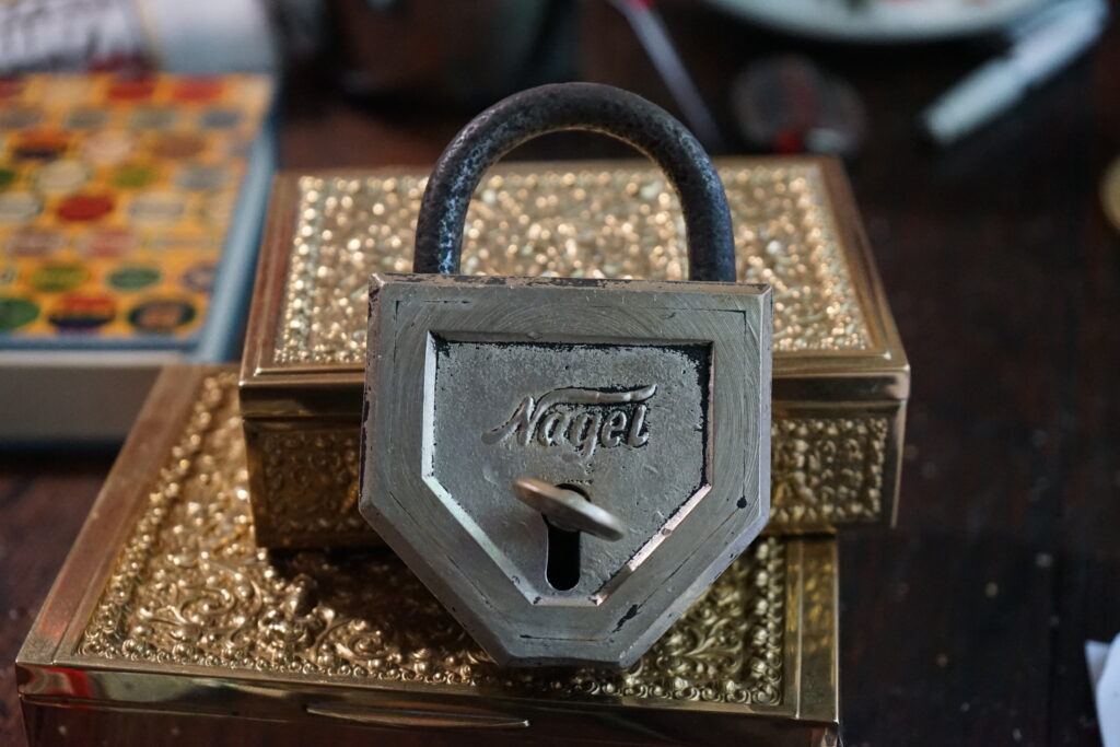 NAGEL Padlock ALU Lockpicking Germany Erhard und Söhne Arthurmeister Bunter Nachmittag High Noon