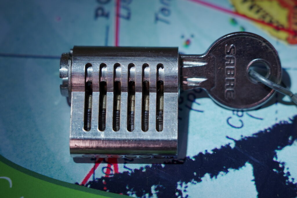 worldwide ABUS Lock Key Cut Arthurmeister Germany Wired USA Master of the Universe