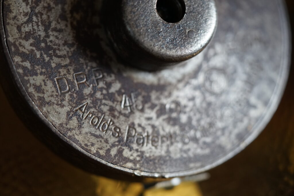 AROLDS PATENT DRGM Sicherheitsschloß Arthur A. Bühl Privatdetektiv aus Hamburg BUDEG WAD