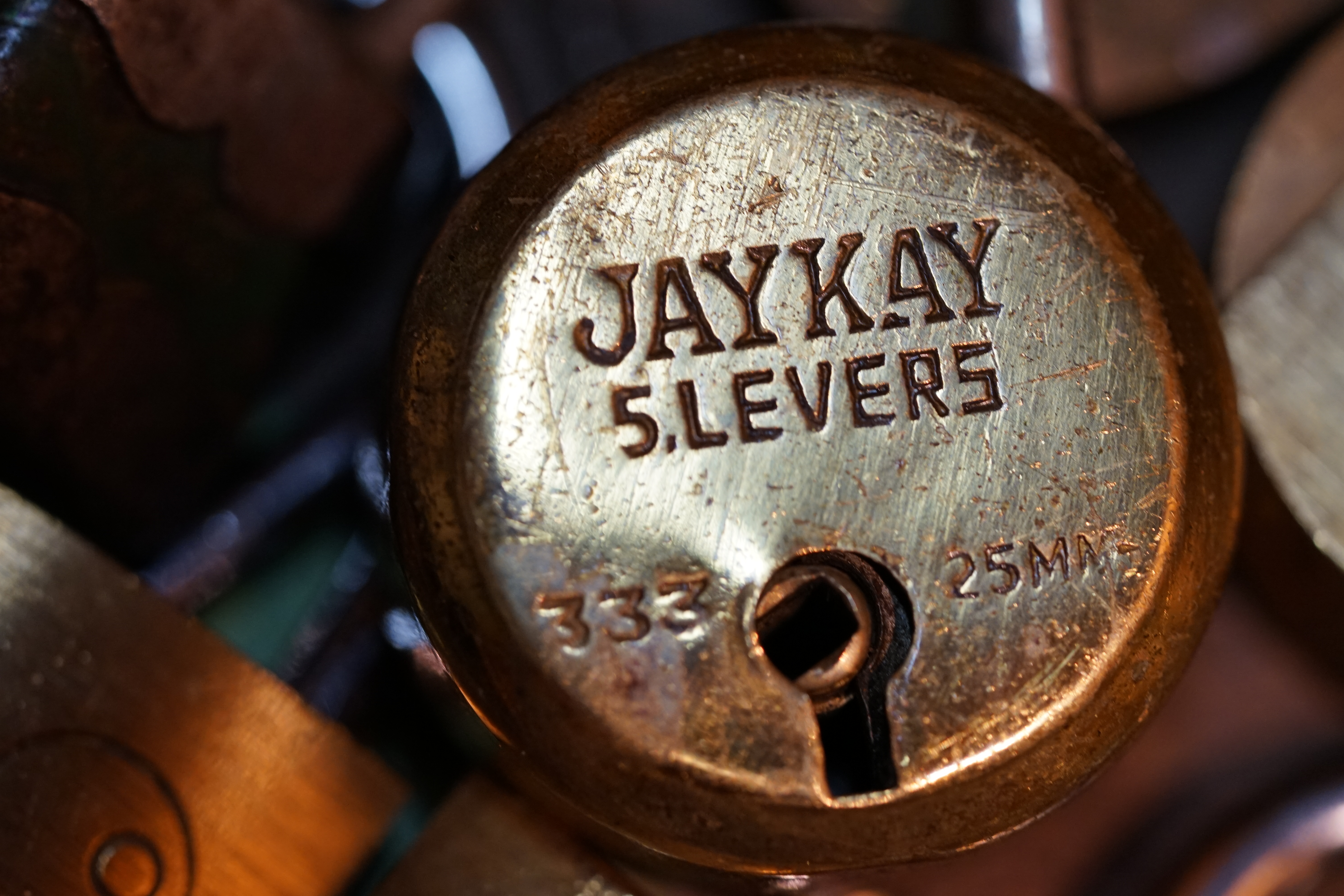 JAYKAY Padlock Vorhangschloss 5 levers rund offen open Lockpicking Arthurmeister Arthur Bühl Master of the Universe Wired