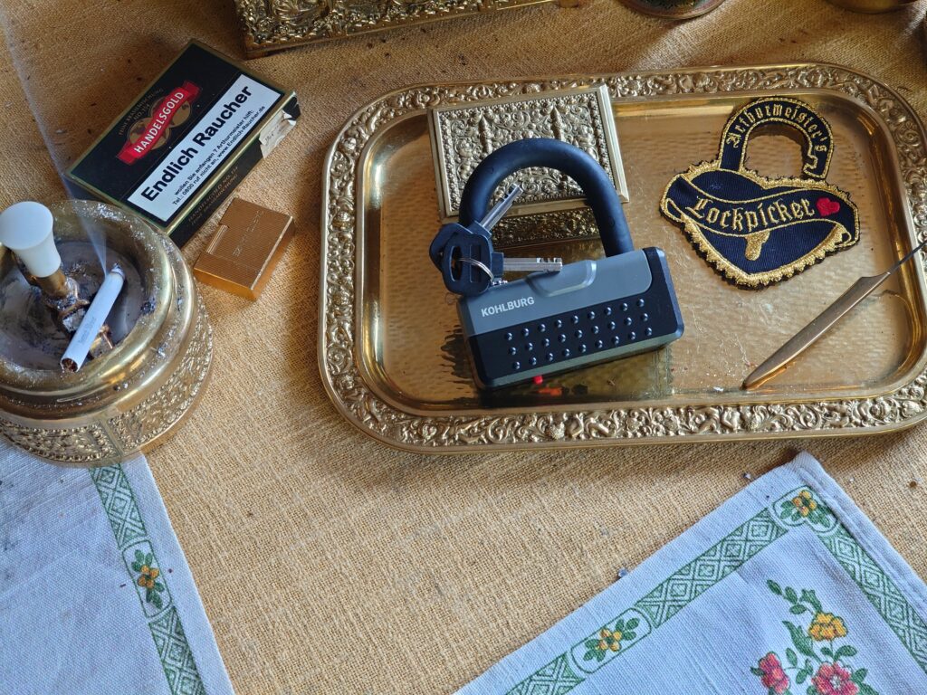 KOHLBURG Zahlenschloss Key Lockpickerherz Endlich Raucher Arthur Bühl Privatdetektiv HAM BUDEG WAD BDD Slow Hand Master Touch