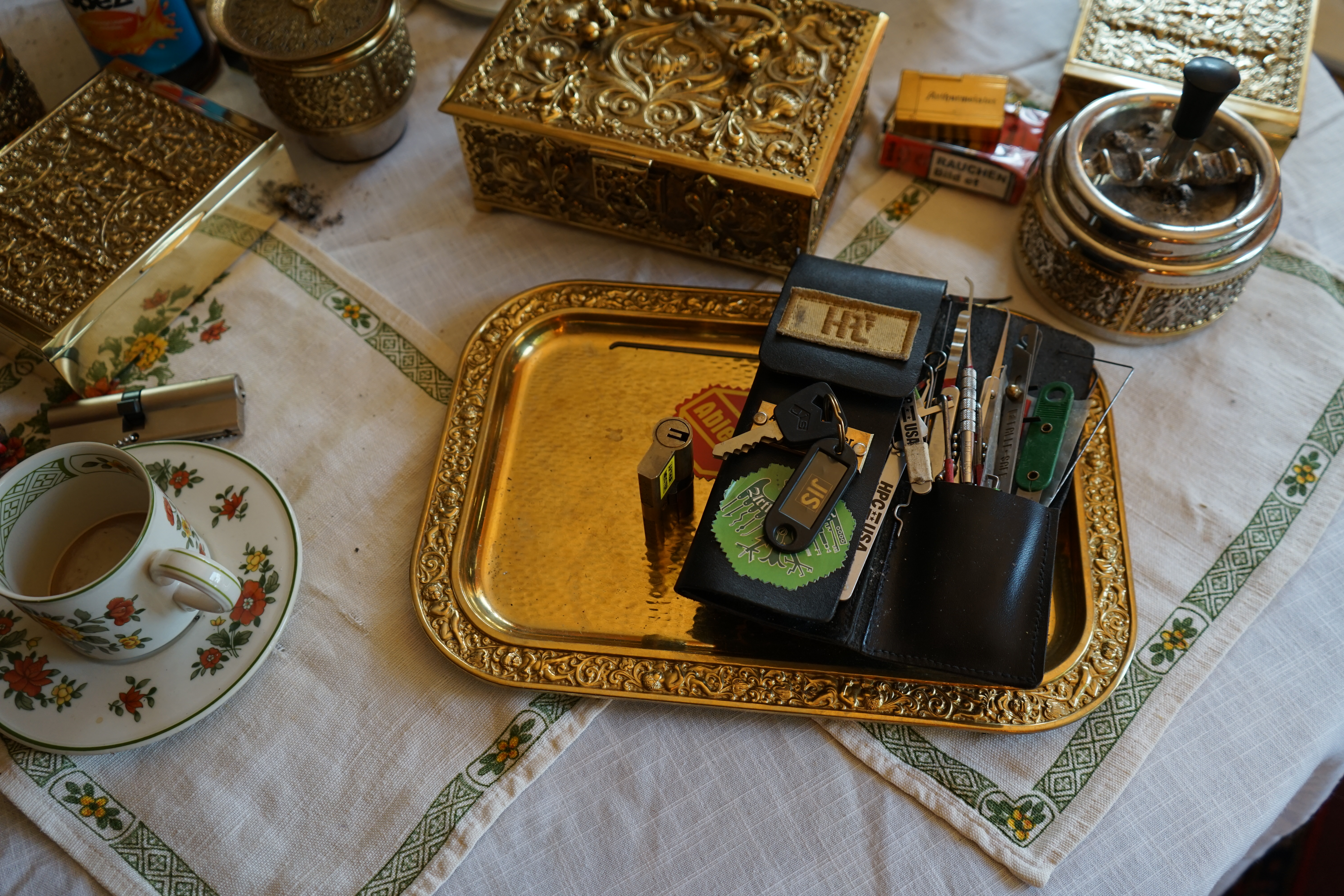 JIS Zylinderschloss offen abierto open offe aperto Schlüssel Pickset Arthurmeister Adler Lockpicking Master of the Universe Wired Erhard und Söhne