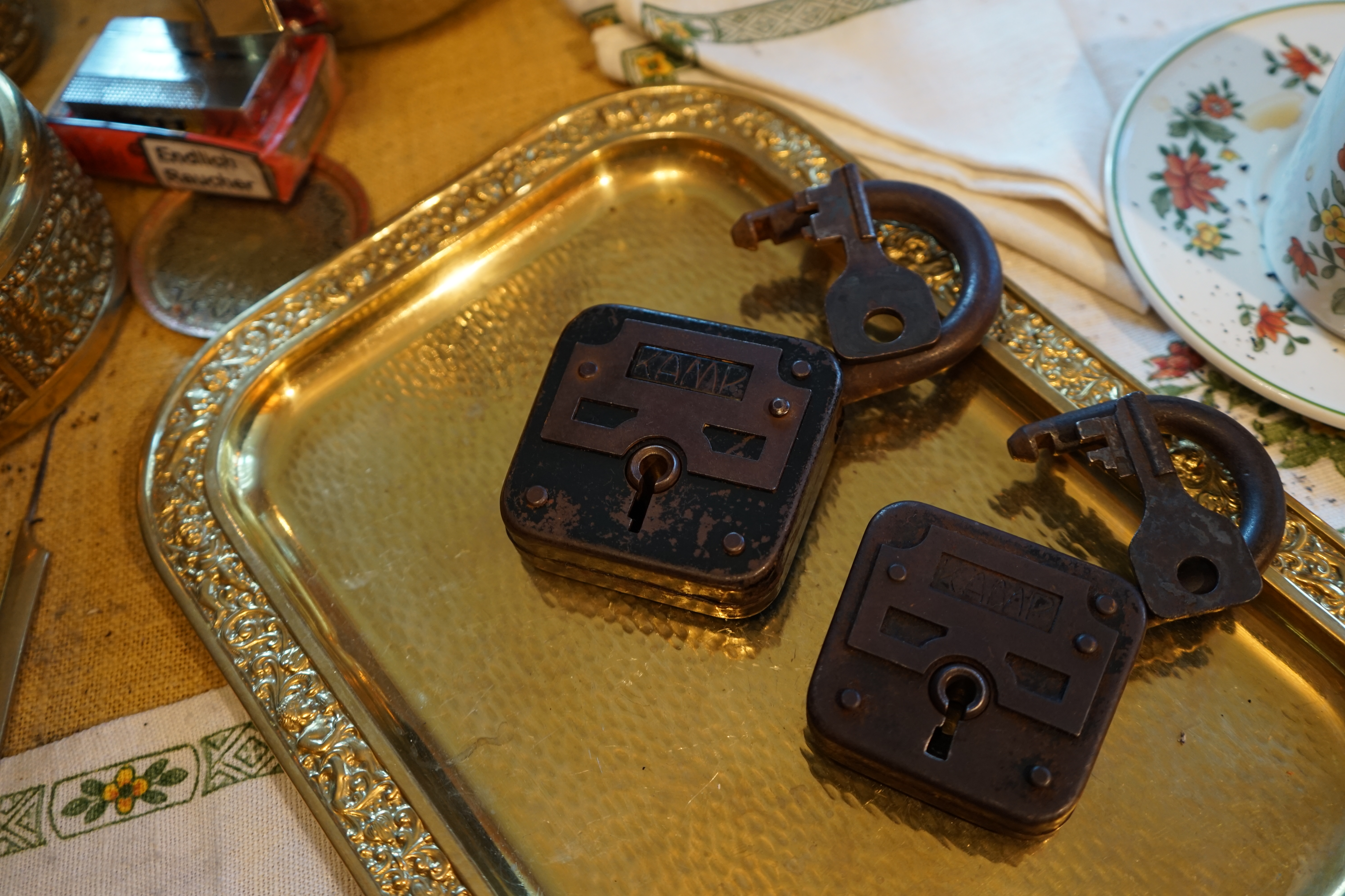 KAMP Vorhangschloss Schlüssel Erhard und Söhne Endlich Raucher Smoking Arthurmeister Lockpicking