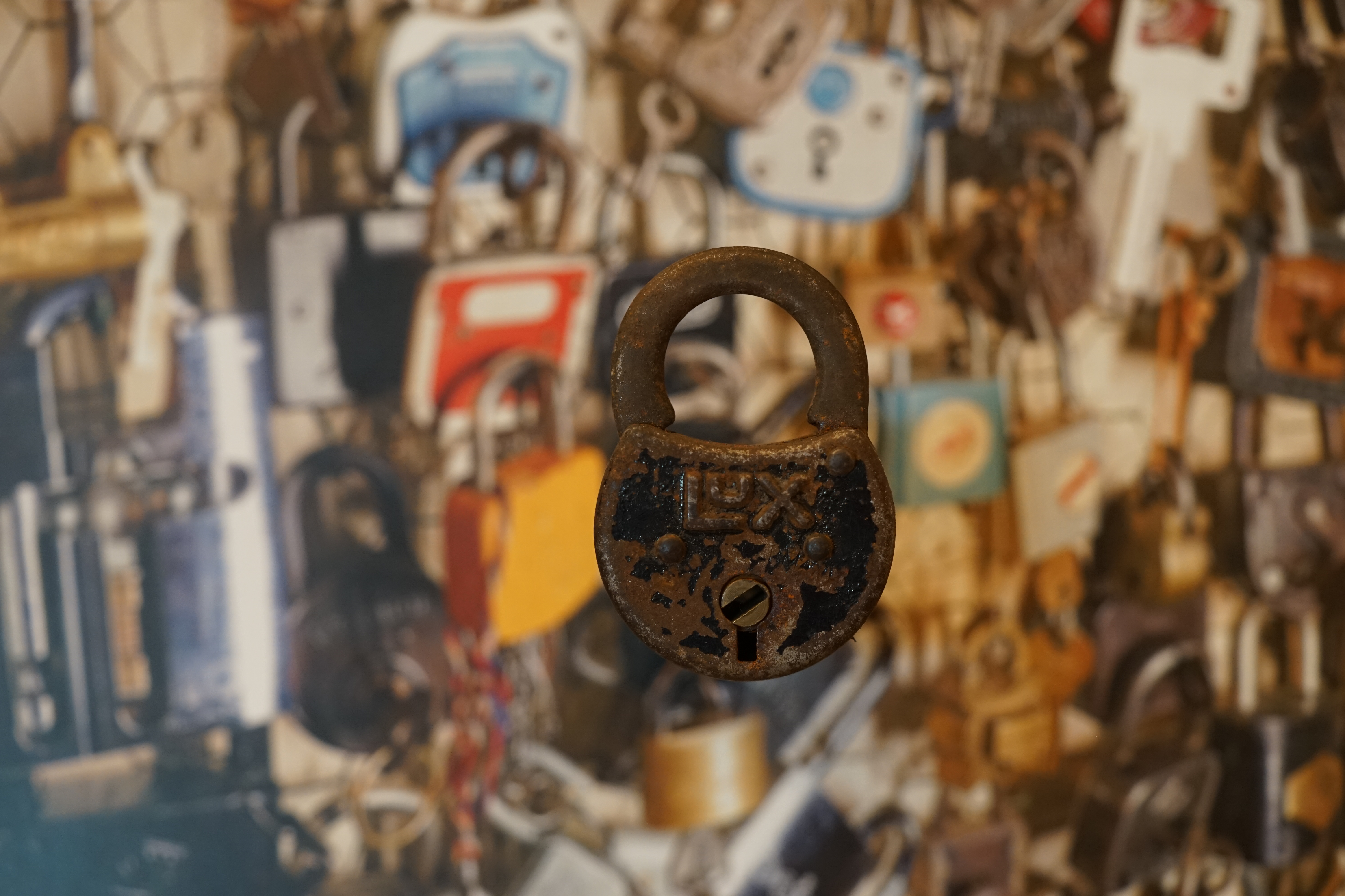 ABUS CES BURG LUX Padlock alt antik Arthur A. Bühl HAM Arthurmeisters Jukebox im Hasenstübchen Hamburg Pointer Sisters Master Touch