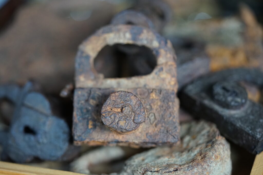 Schweineschnautze Stück davon Vorgelege alt antik Vorhängeschloss Arthur Bühl Arthurmeister Lockpicking